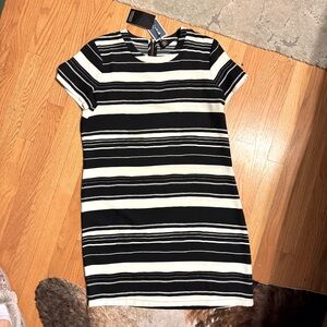 Adrienne Vitadini black and white dress Size 8